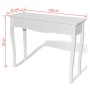 White Vanity Console Table by vidaXL, Side tables - Ref: Foro24-241144, Price: 139,78 €, Discount: %