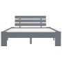 Estructura de cama de madera maciza de pino gris 120x200 cm de vidaXL, Camas y somieres - Ref: Foro24-283168, Precio: 115,71 ...