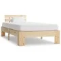 Estructura de cama de madera maciza de pino 100x200 cm de vidaXL, Camas y somieres - Ref: Foro24-283161, Precio: 131,76 €, De...