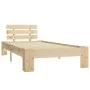 Estructura de cama de madera maciza de pino 100x200 cm de vidaXL, Camas y somieres - Ref: Foro24-283161, Precio: 131,76 €, De...