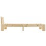 Solid pine wood bed frame 100x200 cm by vidaXL, Beds and slatted bases - Ref: Foro24-283161, Price: 133,60 €, Discount: %