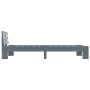 Solid gray pine wood bed frame 100x200 cm by vidaXL, Beds and slatted bases - Ref: Foro24-283167, Price: 117,38 €, Discount: %