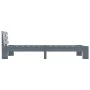 Solid gray pine wood bed frame 100x200 cm by vidaXL, Beds and slatted bases - Ref: Foro24-283167, Price: 107,28 €, Discount: %