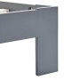 Bettgestell aus massivem, grauem Kiefernholz, 100 x 200 cm von vidaXL, Betten und Lattenroste - Ref: Foro24-283167, Preis: 11...