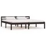 Estructura de cama madera maciza pino marrón oscuro 160x200 cm de vidaXL, Camas y somieres - Ref: Foro24-283206, Precio: 99,6...