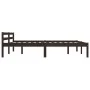 Estructura de cama madera maciza pino marrón oscuro 160x200 cm de vidaXL, Camas y somieres - Ref: Foro24-283206, Precio: 99,6...