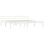Solid white pine wood bed frame 160x200 cm by vidaXL, Beds and slatted bases - Ref: Foro24-283188, Price: 100,87 €, Discount: %
