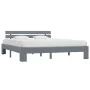 Estructura de cama de madera maciza de pino gris 180x200 cm de vidaXL, Camas y somieres - Ref: Foro24-283171, Precio: 125,77 ...