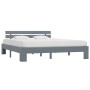 Solid gray pine wood bed frame 180x200 cm by vidaXL, Beds and slatted bases - Ref: Foro24-283171, Price: 127,10 €, Discount: %