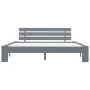 Estructura de cama de madera maciza de pino gris 180x200 cm de vidaXL, Camas y somieres - Ref: Foro24-283171, Precio: 125,77 ...