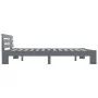 Estructura de cama de madera maciza de pino gris 180x200 cm de vidaXL, Camas y somieres - Ref: Foro24-283171, Precio: 125,77 ...