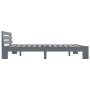 Solid gray pine wood bed frame 180x200 cm by vidaXL, Beds and slatted bases - Ref: Foro24-283171, Price: 127,10 €, Discount: %