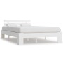 Solid white pine wood bed frame 120x200 cm by vidaXL, Beds and slatted bases - Ref: Foro24-283156, Price: 122,51 €, Discount: %