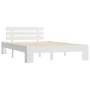 Solid white pine wood bed frame 120x200 cm by vidaXL, Beds and slatted bases - Ref: Foro24-283156, Price: 122,51 €, Discount: %
