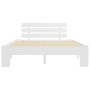 Estructura de cama de madera maciza de pino blanco 120x200 cm de vidaXL, Camas y somieres - Ref: Foro24-283156, Precio: 122,6...