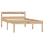 Estructura de cama de madera maciza de pino 100x200 cm de vidaXL, Camas y somieres - Ref: Foro24-283191, Precio: 94,66 €, Des...