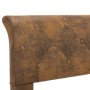 Brown artificial suede leather bed frame 120x200 cm by vidaXL, Beds and slatted bases - Ref: Foro24-284890, Price: 154,83 €, ...