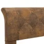 Brown artificial suede leather bed frame 120x200 cm by vidaXL, Beds and slatted bases - Ref: Foro24-284890, Price: 150,50 €, ...