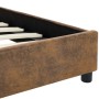 Braunes Bettgestell aus Kunstleder, 120 x 200 cm von vidaXL, Betten und Lattenroste - Ref: Foro24-284890, Preis: 154,83 €, Ra...