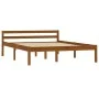 Bettgestell aus massivem Kiefernholz, honigbraun, 120 x 200 cm von vidaXL, Betten und Lattenroste - Ref: Foro24-283210, Preis...