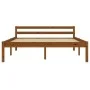 Bettgestell aus massivem Kiefernholz, honigbraun, 120 x 200 cm von vidaXL, Betten und Lattenroste - Ref: Foro24-283210, Preis...