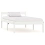 Estructura de cama de madera maciza de pino blanco 100x200 cm de vidaXL, Camas y somieres - Ref: Foro24-283185, Precio: 101,3...