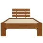 Estructura de cama madera maciza pino marrón miel 90x200 cm de vidaXL, Camas y somieres - Ref: Foro24-283178, Precio: 103,60 ...
