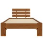 Estructura de cama madera maciza pino marrón miel 90x200 cm de vidaXL, Camas y somieres - Ref: Foro24-283178, Precio: 105,28 ...