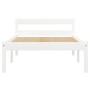 Estructura de cama de madera maciza de pino blanco 100x200 cm de vidaXL, Camas y somieres - Ref: Foro24-283185, Precio: 101,3...