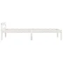 Estructura de cama de madera maciza de pino blanco 100x200 cm de vidaXL, Camas y somieres - Ref: Foro24-283185, Precio: 99,81...