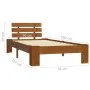 Estructura de cama madera maciza pino marrón miel 90x200 cm de vidaXL, Camas y somieres - Ref: Foro24-283178, Precio: 103,60 ...