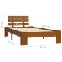 Estructura de cama madera maciza pino marrón miel 90x200 cm de vidaXL, Camas y somieres - Ref: Foro24-283178, Precio: 105,28 ...
