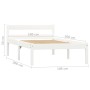 Massives Bettgestell aus weißem Kiefernholz, 100 x 200 cm von vidaXL, Betten und Lattenroste - Ref: Foro24-283185, Preis: 101...