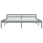 Bettgestell aus massivem, grauem Kiefernholz, 180 x 200 cm von vidaXL, Betten und Lattenroste - Ref: Foro24-283201, Preis: 11...