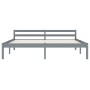 Estructura de cama de madera maciza de pino gris 180x200 cm de vidaXL, Camas y somieres - Ref: Foro24-283201, Precio: 113,14 ...