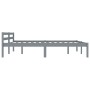 Estructura de cama de madera maciza de pino gris 180x200 cm de vidaXL, Camas y somieres - Ref: Foro24-283201, Precio: 113,14 ...