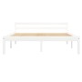 Solid white pine wood bed frame 140x200 cm by vidaXL, Beds and slatted bases - Ref: Foro24-283187, Price: 143,05 €, Discount: %