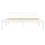 Solid white pine wood bed frame 140x200 cm by vidaXL, Beds and slatted bases - Ref: Foro24-283187, Price: 140,98 €, Discount: %
