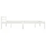 Solid white pine wood bed frame 140x200 cm by vidaXL, Beds and slatted bases - Ref: Foro24-283187, Price: 140,98 €, Discount: %