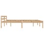 Solid pine wood bed frame 160x200 cm by vidaXL, Beds and slatted bases - Ref: Foro24-283194, Price: 115,17 €, Discount: %
