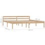 Solid pine wood bed frame 160x200 cm by vidaXL, Beds and slatted bases - Ref: Foro24-283194, Price: 115,17 €, Discount: %