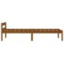 Solid pine wood bed frame honey brown 100x200 cm by vidaXL, Beds and slatted bases - Ref: Foro24-283209, Price: 62,99 €, Disc...
