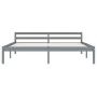 Solid gray pine wood bed frame 160x200 cm by vidaXL, Beds and slatted bases - Ref: Foro24-283200, Price: 99,63 €, Discount: %