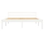 Estructura de cama de madera maciza de pino blanco 120x200 cm de vidaXL, Camas y somieres - Ref: Foro24-283186, Precio: 136,6...