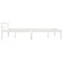 Estructura de cama de madera maciza de pino blanco 120x200 cm de vidaXL, Camas y somieres - Ref: Foro24-283186, Precio: 134,3...