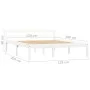 Estructura de cama de madera maciza de pino blanco 120x200 cm de vidaXL, Camas y somieres - Ref: Foro24-283186, Precio: 134,3...