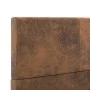 Brown artificial suede leather bed frame 90x200 cm by vidaXL, Beds and slatted bases - Ref: Foro24-284780, Price: 121,63 €, D...