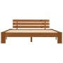 Honey brown pine solid wood bed frame 180x200 cm by vidaXL, Beds and slatted bases - Ref: Foro24-283183, Price: 183,62 €, Dis...