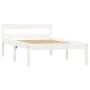 Solid white pine wood bed frame 90x200 cm by vidaXL, Beds and slatted bases - Ref: Foro24-283184, Price: 94,90 €, Discount: %