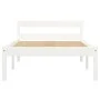 Solid white pine wood bed frame 90x200 cm by vidaXL, Beds and slatted bases - Ref: Foro24-283184, Price: 94,90 €, Discount: %